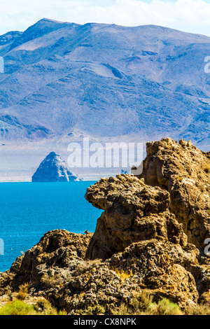 Scenes at Pyramid Lake in Northern Nevada on the Pyramid Lake Pauite Indian Reservation Stock Photo