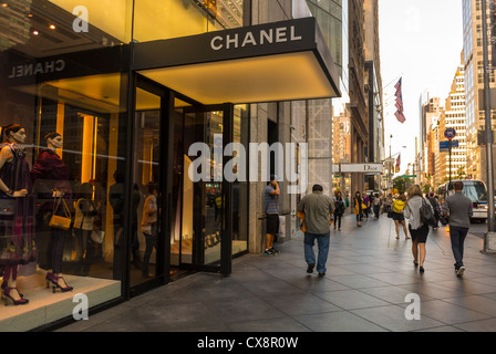 Chanel store on Fifth Avenue in Manhattan, New York City Stock Photo ...