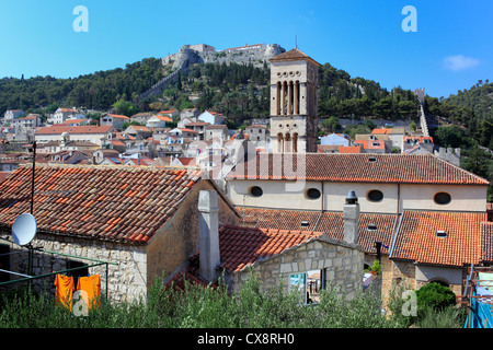 City of Hvar, Island of Hvar, Dalmatian coast, Croatia Stock Photo