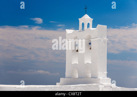 Belfry from a chapel on the island of Sifnos Stock Photo