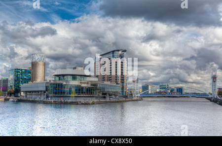 Salford Quays Manchester Stock Photo