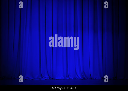 theatre red curtain Stock Photo