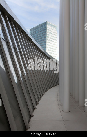 New Philharmonic Hall, concert hall of the Philharmonique du Luxembourg, Place de l'Europe, Plateau de Kirchberg, Luxembourg, Eu Stock Photo