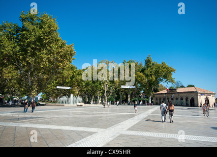 Esplanade Charles de Gaulle, Place de la Comédie Montpellier, Southern France Stock Photo