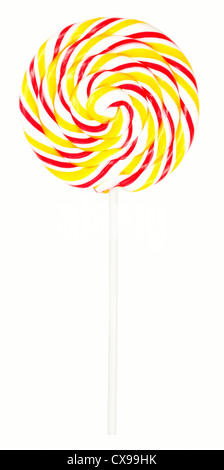 Colorful lollipop isolated on white with clipping path Stock Photo