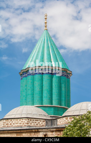 Mevlana (Rumi) mausoleum, Konya, Anatolia, Turkey Stock Photo