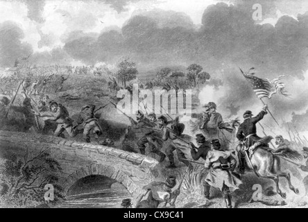 Battle of Antietam also known as the Battle of Sharpsburg, American Civil War Stock Photo