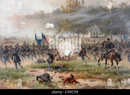 Battle of Antietam also known as the Battle of Sharpsburg, American Civil War Stock Photo