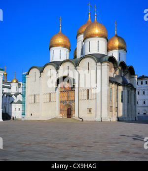 Dormition Cathedral (1479), Moscow Kremlin, Moscow, Russia Stock Photo