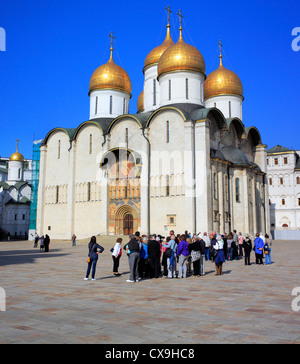 Dormition Cathedral (1479), Moscow Kremlin, Moscow, Russia Stock Photo