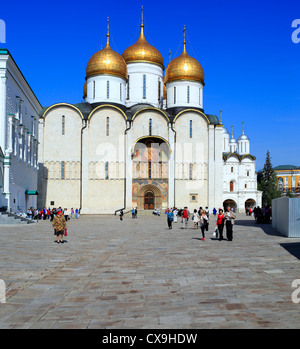 Dormition Cathedral (1479), Moscow Kremlin, Moscow, Russia Stock Photo