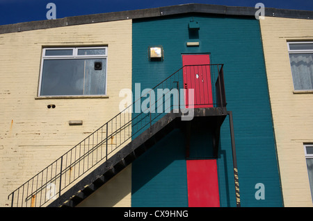 Fire exit on a building. Stock Photo
