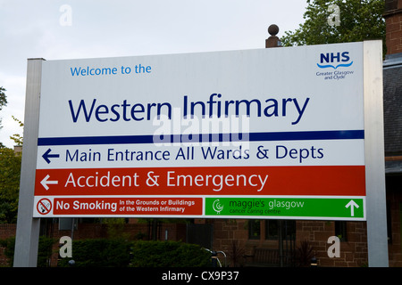 Glasgow Western Infirmary Hospital, Glasgow, Scotland, UK Stock Photo ...