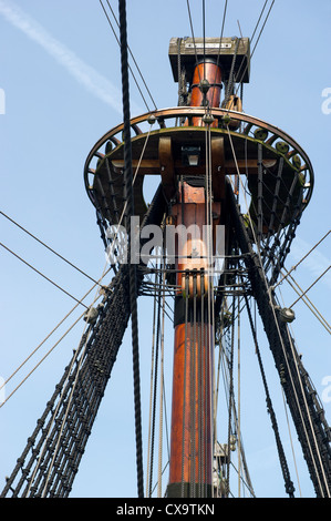 Details Batavia boat Stock Photo