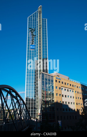 Radisson Blu hotel the tallest building in town at Sonia Henies Plass square Sentrum central Oslo Norway Europe Stock Photo
