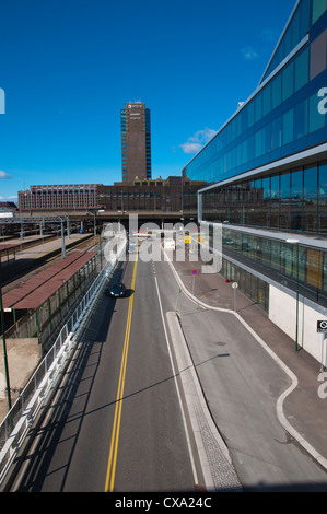 Ostra Tangent ramp overflying main railway station tracks Gronland ...
