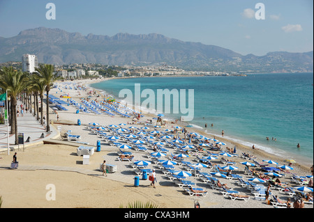 Beach of Albir on the bay of Altea, Costa Blanca, Spain Stock Photo