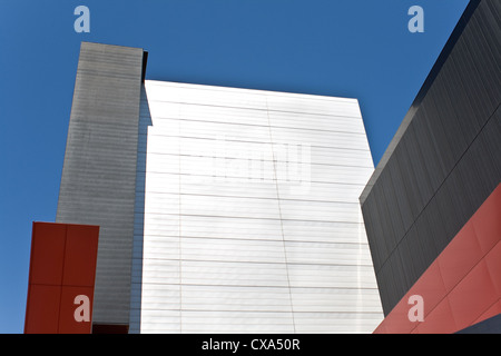 Abstract detail of modern building over blue sky as background Stock Photo