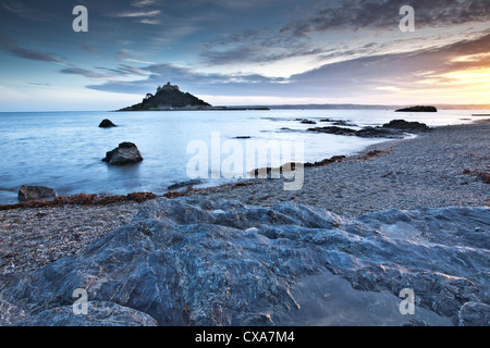 St Michael's Mount near to Marazion in Cornwall, England. Stock Photo