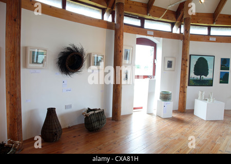 Art Gallery of the Cill Rialaig Arts Centre, HQ of the Cill Rialaig Artists Retreat, founded and run by Noelle Campbell Sharp Stock Photo