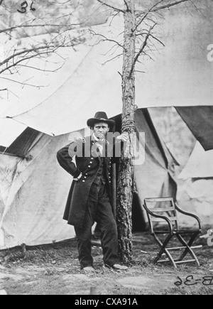Ulysses Grant After the Battle of Cold Harbor, Virginia, USA, June 1864 Stock Photo