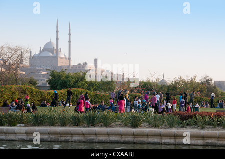 Al Azhar Park Cairo Egypt Stock Photo