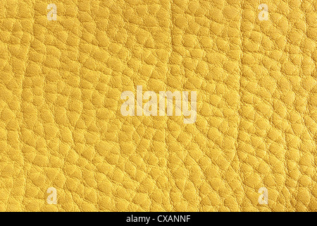 yellow leather detail, background texture Stock Photo
