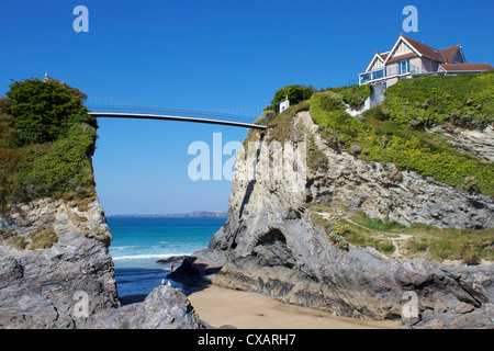 Towan Beach, Newquay, Cornwall, England, United Kingdom, Europe Stock Photo