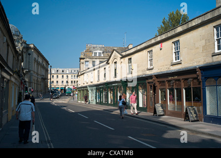 Shops on Pulteney Bridge, Bath, Avon, England, United Kingdom, Europe Stock Photo