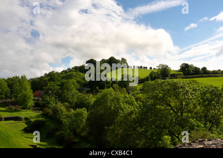 View from Montgomery Castle, Powys Mid Wales UK Stock Photo