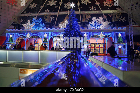 Seoul, festively decorated mall Stock Photo