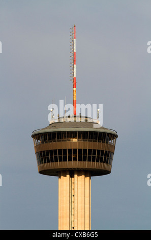 The Tower of the Americas located in the middle of HemisFair Park in San Antonio, Texas, USA. Stock Photo