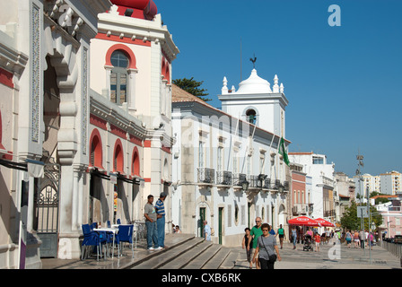 ALGARVE, PORTUGAL. A view of Praca de Republica in the market town of Loule. 2012. Stock Photo