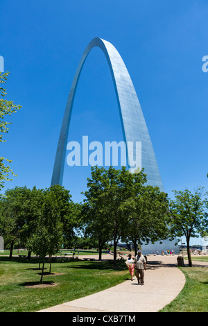 The Gateway Arch, Jefferson National Expansion Memorial, St Louis, Missouri, USA Stock Photo