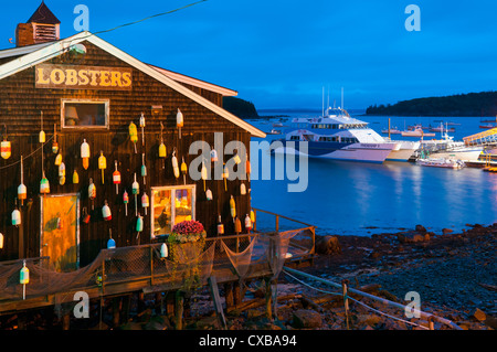 Lobster restaurant, Bar Harbor, Mount Desert Island, Maine, New England, United States of America, North America Stock Photo