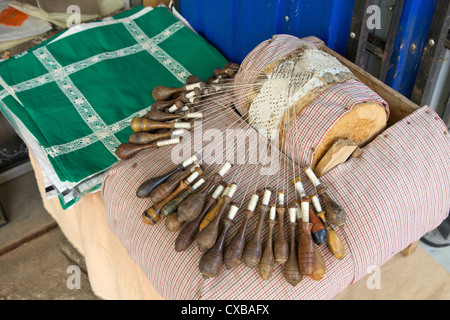 Tools for lace-making,  Anuradhapura, Sri Lanka, Asia Stock Photo