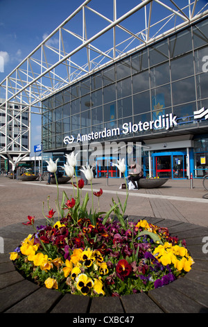 Amsterdam Sloterdijk Station, Amsterdam, Holland, Europe Stock Photo