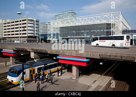 Amsterdam Sloterdijk Station, Amsterdam, Holland, Europe Stock Photo