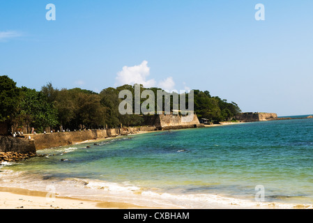 Fort Frederick  by the Indian ocean in Trincomalee. Stock Photo