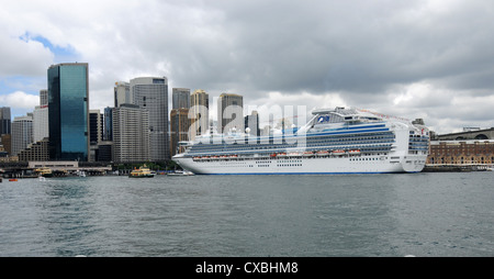 Princess Diamond cruise ship docked in Sydney Australia Stock Photo