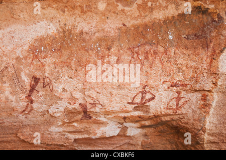 Rock paintings, Twyfelfontein, UNESCO World Heritage Site, Damaraland, Kunene Region, Namibia, Africa Stock Photo