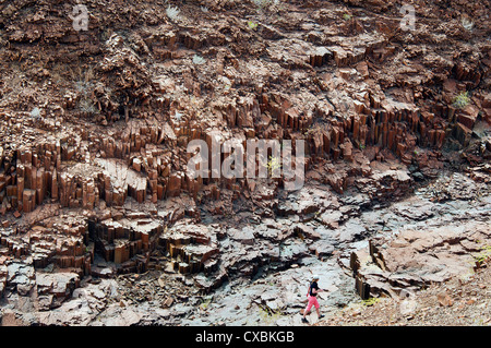 Valley of the Organ Pipes, Damaraland, Kunene Region, Namibia, Africa Stock Photo