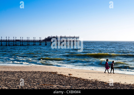 Beach of Swakopmund, Erongo Region, Namibia, Africa Stock Photo