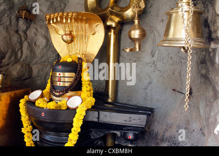 Shiva linga at the RVM shiva temple, Bangalore , India Stock Photo