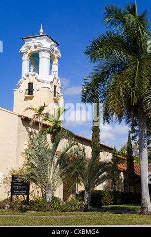 Historic Congregational Church, Coral Gables, Miami, Florida, United States of America, North America Stock Photo