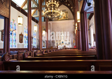 St. Mary's in the Mountains Church, Nevada's first Roman Catholic Church built in 1868, Virginia City, Nevada Stock Photo