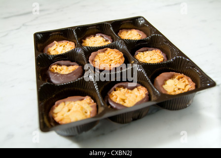 Hamburg, chocolates in a box Stock Photo