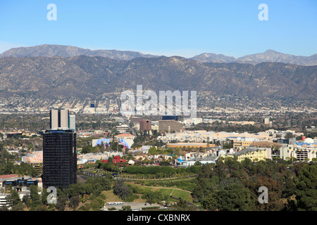 Universal Studios, San Fernando Valley, San Gabriel Mountains, Burbank, Los Angeles, California, United States of America Stock Photo