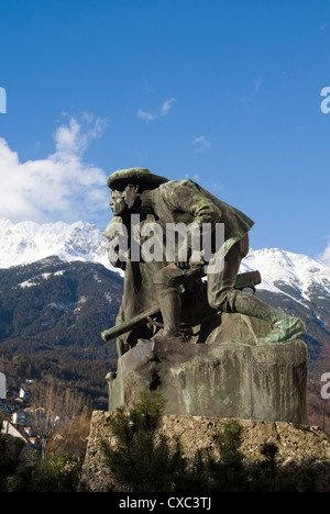 Innsbruck, memorial to the folk hero Andreas Hofer Stock Photo