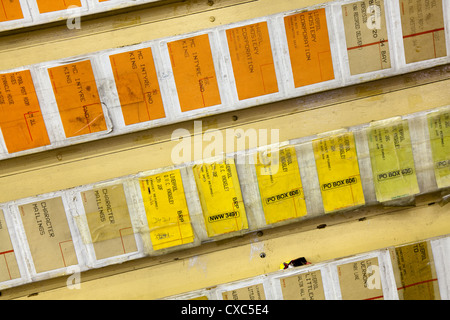 LIVERPOOL's abandoned Copperas Hill Royal Mail sorting office at the 2012 Liverpool Biennial, Merseyside, UK Stock Photo